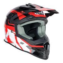 NITRO MX700 Youth Helmet (Black / Red / White)