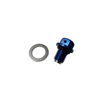 Magnetic Engine Drain Plug, Fits All Engines (Blue)