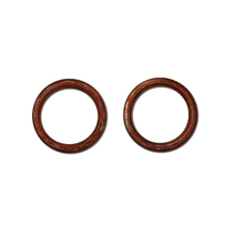 2 X Exhaust Gasket Ring (Gold)