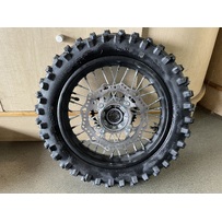 12" Rear Complete Wheel with Sprocket and Brake Disc, Fit 15mm Axle