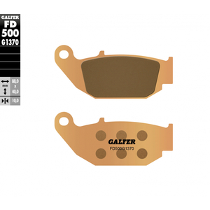 Galfer® FD500G1370 - 1370 Series Rear HH Sintered Compound Brake Pads