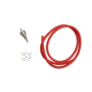 Alloy Fuel Filter & Fuel Line Kit (Red)
