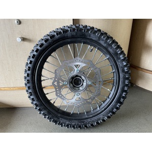 14" Front Complete Wheel with Brake Disc, Fit 15mm Axle