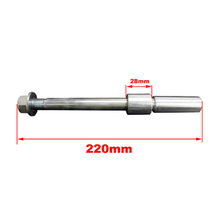 HD High Tensile 15mm Axle, 220mm Front Axle, 28mm Spacer