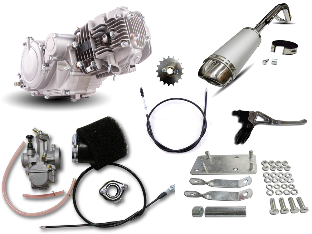 Honda Postie CT110 GPX 125 Engine Conversion Kit, with OKO